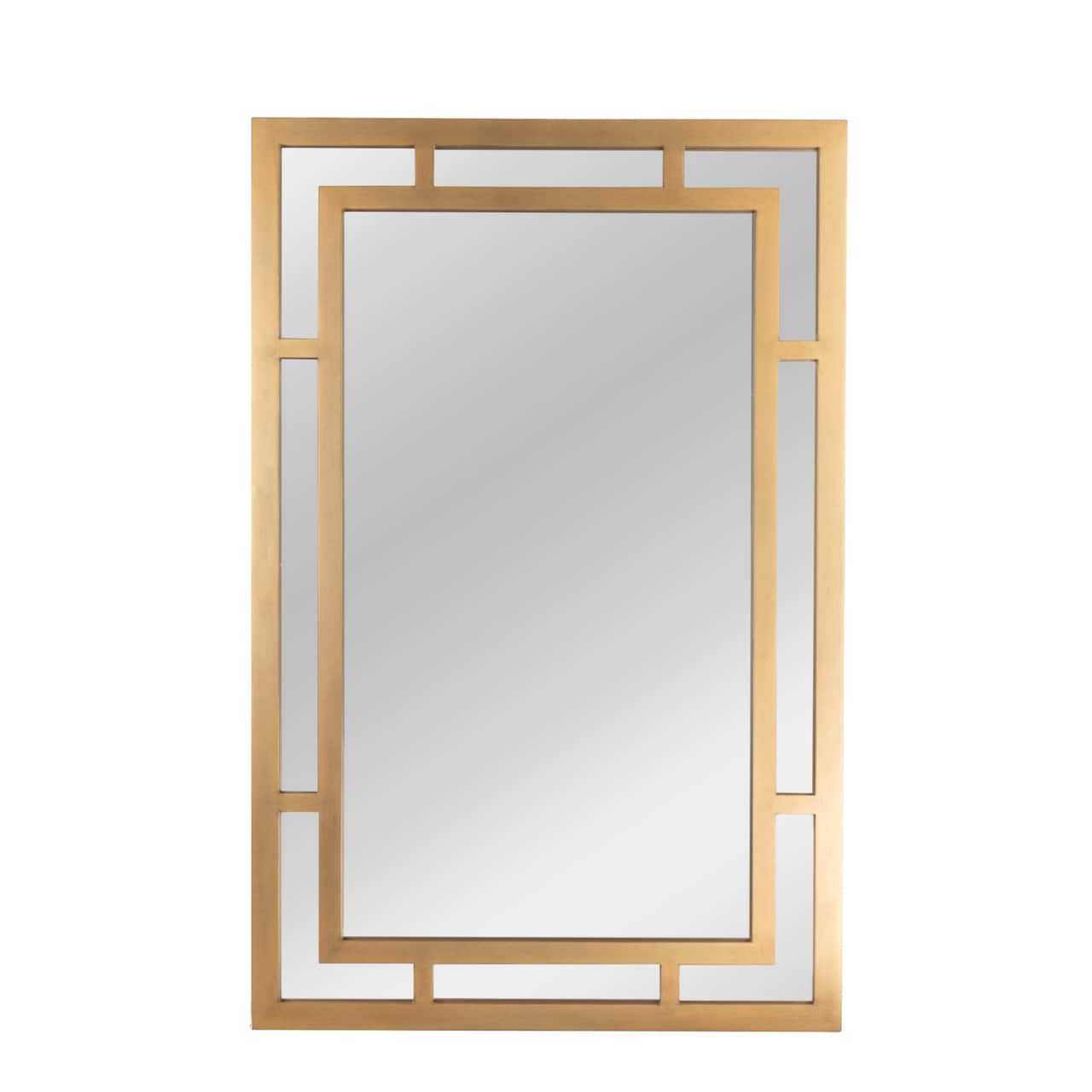 Hello Honey® 40" Geometric Art Deco Glass Wall Mirror